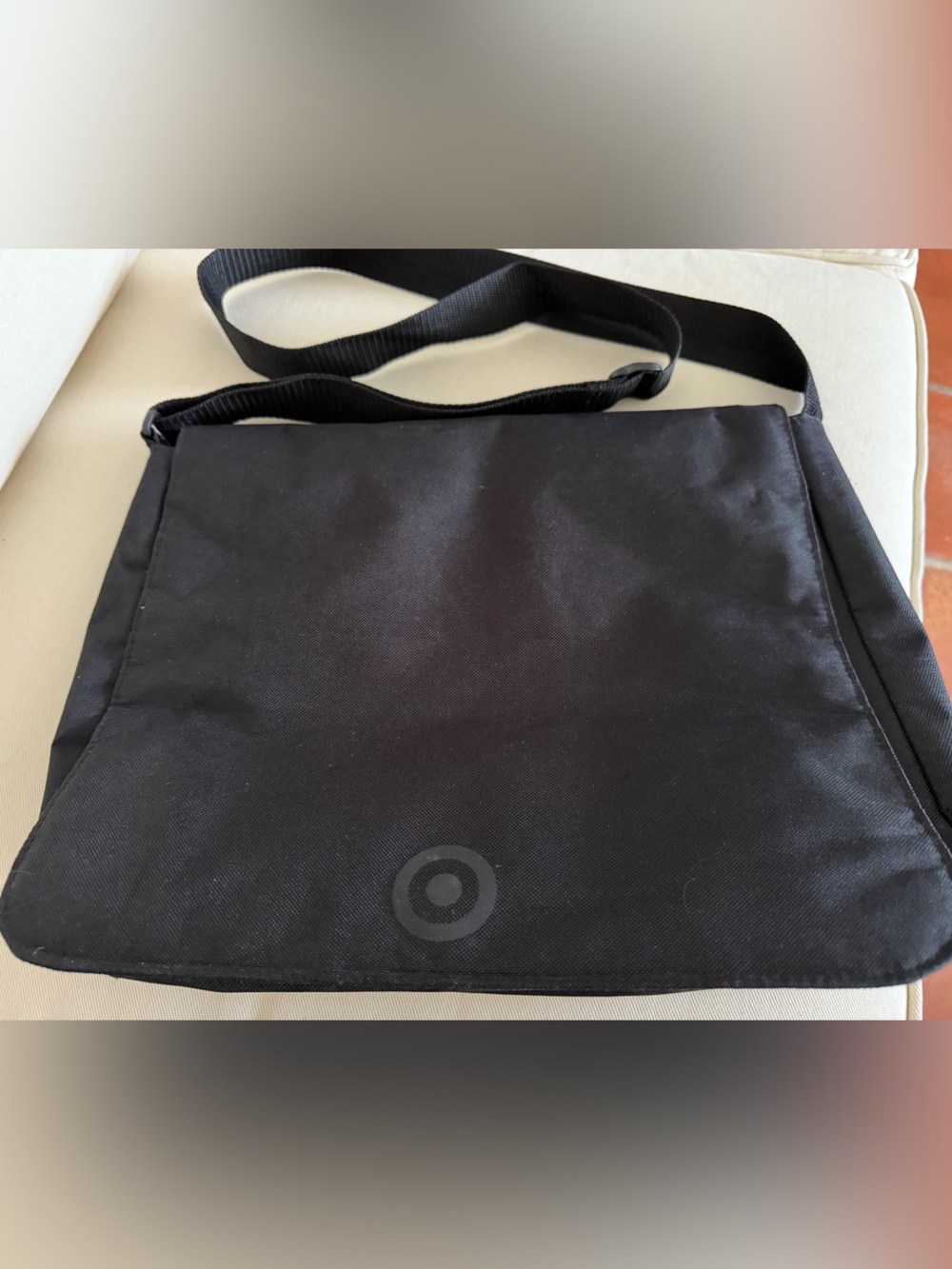 Target Black Men's Messenger Bag with Adjustable Strap